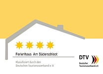 Ausgezeichnet mit 4 Sternen des DTV, Deutscher Tourismusverband e.V.
